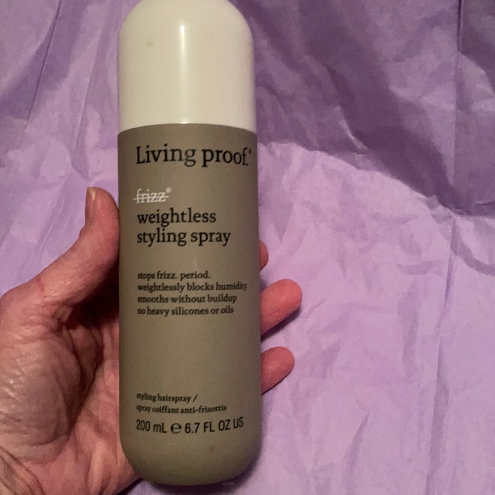 Living proof weightless styling spray.